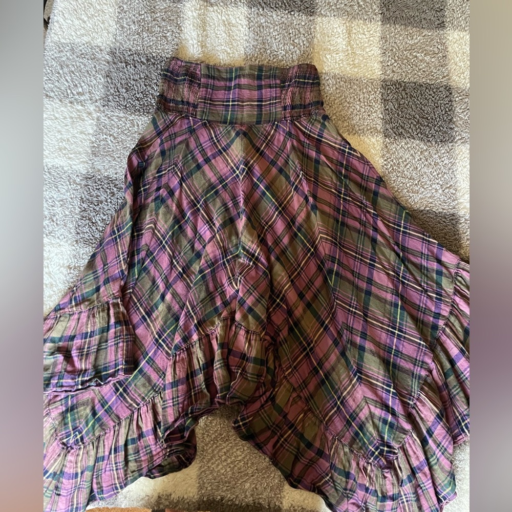 Natural Life Boho Plaid skirt